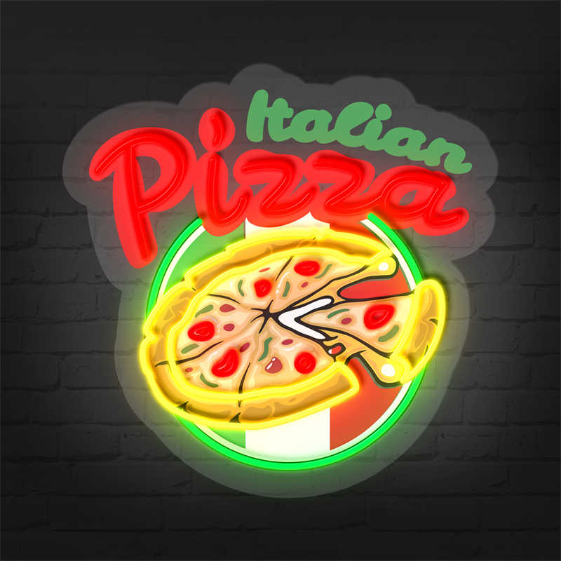 Letrero de Neón de Pizza Italiana NES007